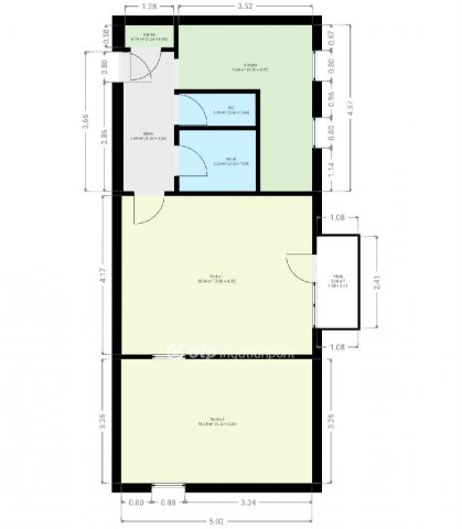 Eladó téglalakás, Pápán 34.99 M Ft, 2 szobás