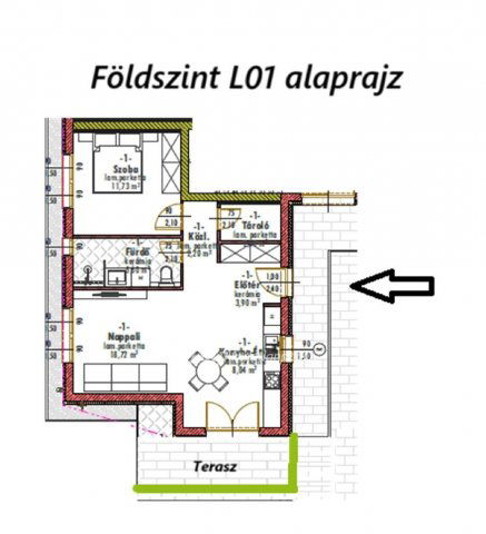 Eladó téglalakás, Monorierdőn 53.9 M Ft, 2 szobás