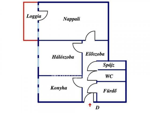 Eladó téglalakás, Nyíregyházán 44.5 M Ft, 1+1 szobás