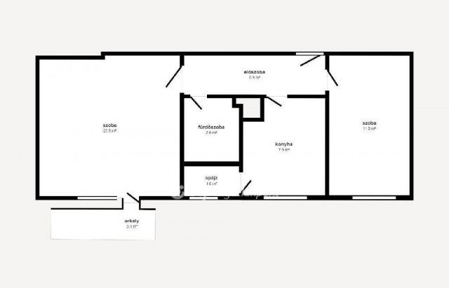 Eladó téglalakás, Miskolcon 27.3 M Ft, 1+1 szobás