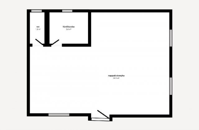 Eladó családi ház, Levelek 47.5 M Ft, 1 szobás