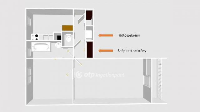 Kiadó téglalakás, albérlet, Egerben 130 E Ft / hó, 2 szobás