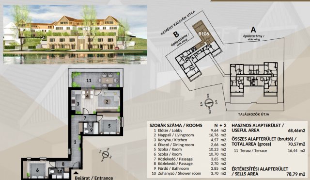 Eladó téglalakás, Veresegyházon 110.306 M Ft, 2 szobás