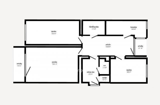 Eladó téglalakás, Tiszavasváriban 18 M Ft, 2+1 szobás