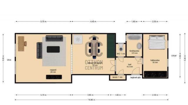 Eladó téglalakás, Budapesten, XIII. kerületben 99 M Ft, 2 szobás