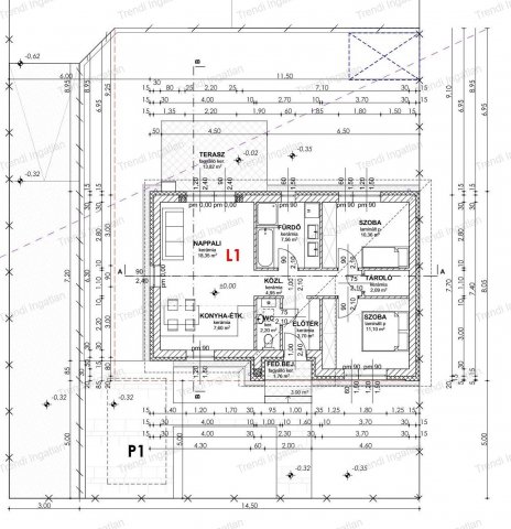 Eladó ikerház, Győrságon 51.9 M Ft, 3 szobás