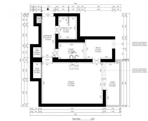 Eladó téglalakás, Budapesten, IX. kerületben 52.5 M Ft, 1 szobás