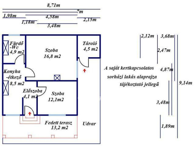 Eladó téglalakás, Cegléden 27.5 M Ft, 2 szobás
