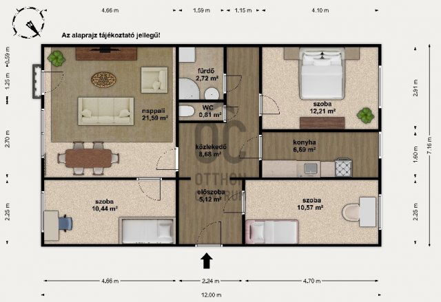 Eladó panellakás, Budapesten, III. kerületben 83.9 M Ft, 4 szobás
