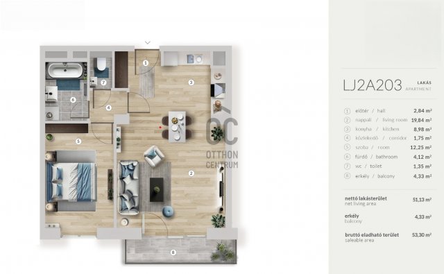 Eladó téglalakás, Budapesten, XIII. kerületben 96.49 M Ft