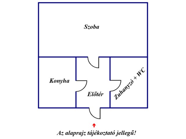 Eladó téglalakás, Nyíregyházán 26 M Ft, 1 szobás