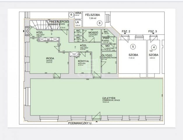 Eladó üzlethelyiség, Budapesten, VI. kerületben 199.9 M Ft