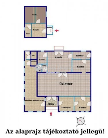Eladó üzlethelyiség, Mendén 199 M Ft, 1 szobás