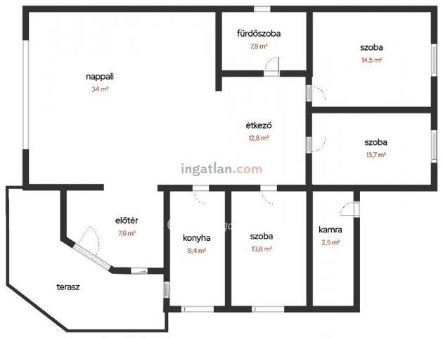 Eladó családi ház, Bátonyterenyén 68 M Ft, 4 szobás