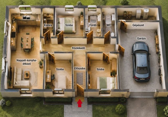 Eladó családi ház, Ráckevén 72.9 M Ft, 4 szobás