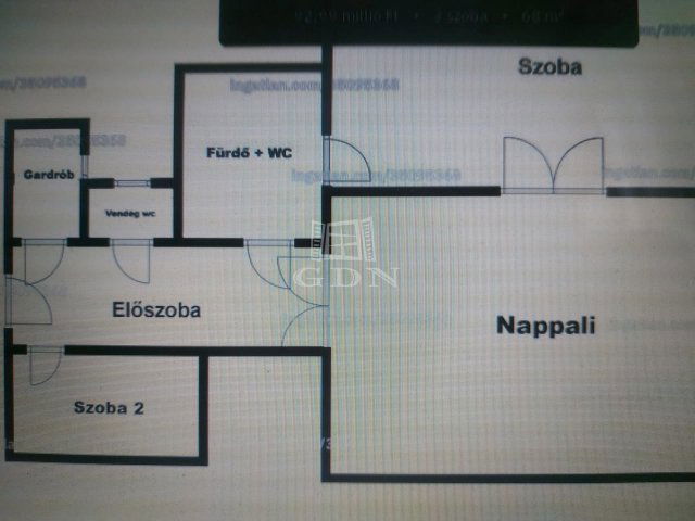 Eladó téglalakás, Budapesten, VI. kerületben 93 M Ft, 3 szobás