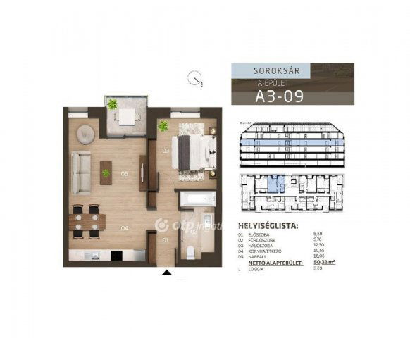 Eladó téglalakás, Budapesten, XXIII. kerületben 76.697 M Ft