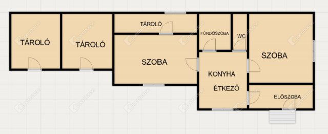 Eladó családi ház, Császáron 29.9 M Ft, 2 szobás