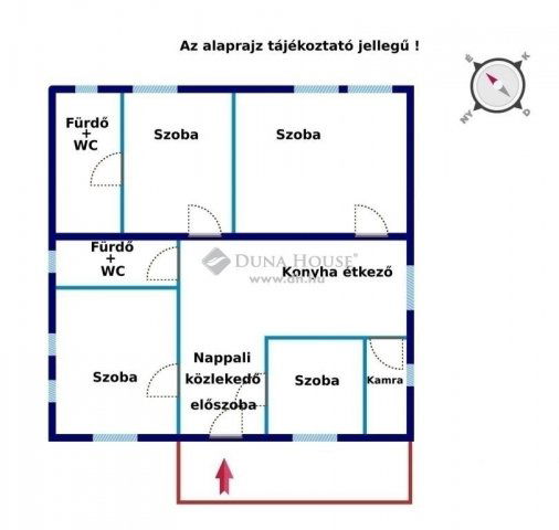 Eladó családi ház, Dunaharasztin 65.5 M Ft, 5 szobás