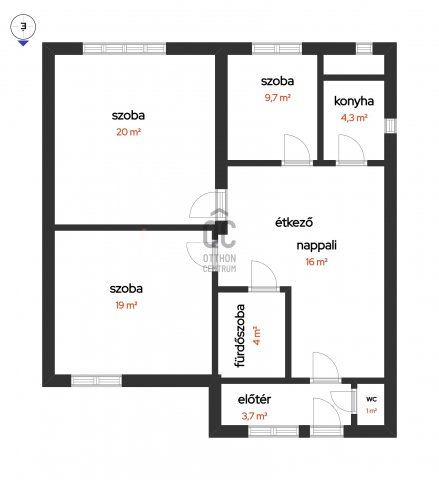 Eladó ikerház, Szolnokon 19.9 M Ft, 3 szobás