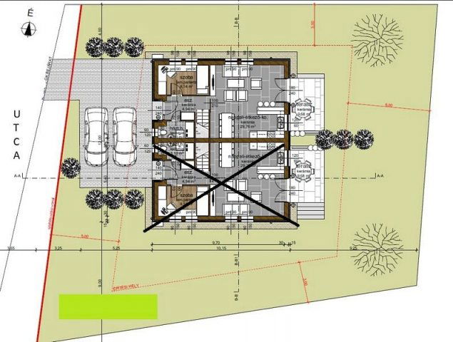 Eladó ikerház, Budapesten, XXII. kerületben 135 M Ft, 5 szobás