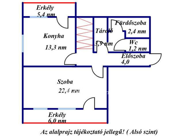 Eladó téglalakás, Gádoroson 18 M Ft, 1+2 szobás