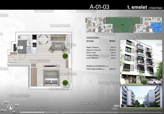 Eladó téglalakás, Budapesten, XIII. kerületben 71.496 M Ft