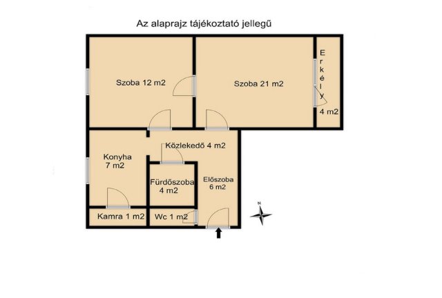Eladó téglalakás, Békéscsabán 22.5 M Ft, 2 szobás