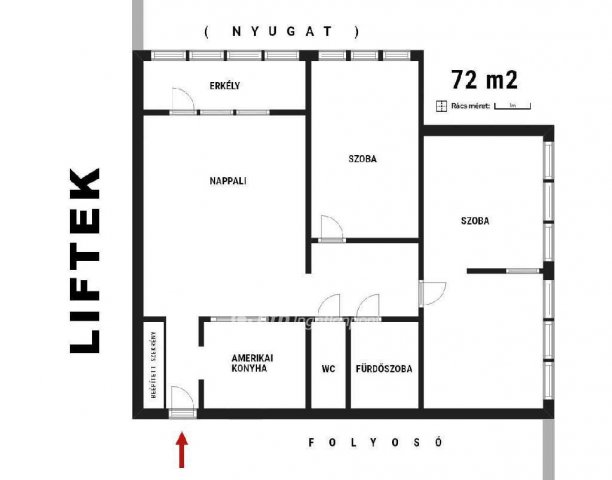 Eladó téglalakás, Gyöngyösön 42 M Ft, 2+2 szobás