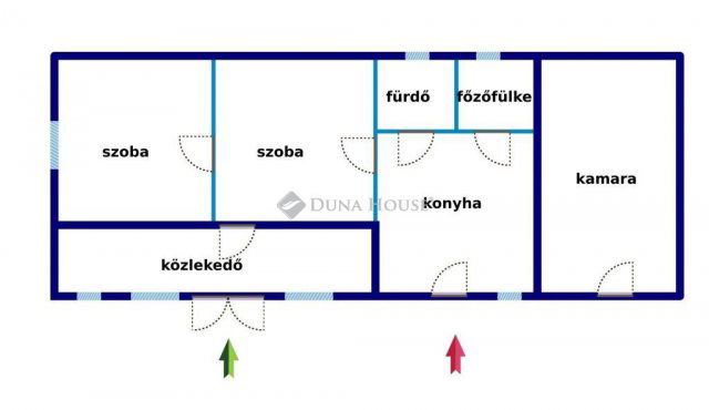 Eladó családi ház, Kaskantyún 4.2 M Ft, 2 szobás