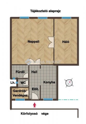Eladó téglalakás, Budapesten, VI. kerületben 94.9 M Ft, 2 szobás