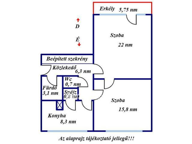Eladó téglalakás, Kisújszálláson 27.5 M Ft, 2 szobás