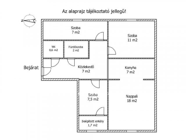 Eladó panellakás, Győrött 56.9 M Ft, 2+2 szobás