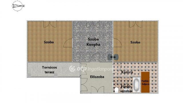 Eladó családi ház, Feldebrőn 6.5 M Ft, 3 szobás