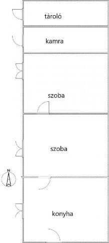 Eladó családi ház, Mándon 8.5 M Ft, 1+1 szobás