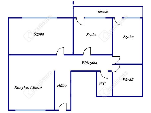 Kiadó téglalakás, albérlet, Debrecenben 270 E Ft / hó, 3 szobás