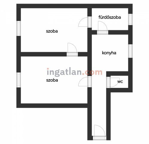 Eladó téglalakás, Várpalotán 40.9 M Ft, 2 szobás