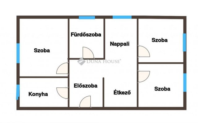 Eladó téglalakás, Fertődön 56 M Ft, 4 szobás