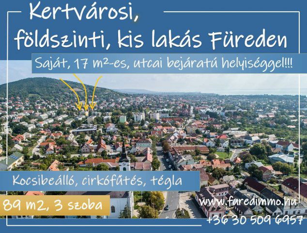 Eladó téglalakás, Balatonfüreden 85 M Ft, 3 szobás