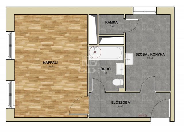 Eladó téglalakás, Budapesten, XIV. kerületben 59.99 M Ft