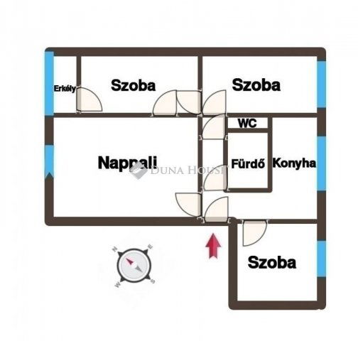 Eladó panellakás, Budapesten, XV. kerületben 79 M Ft, 4 szobás