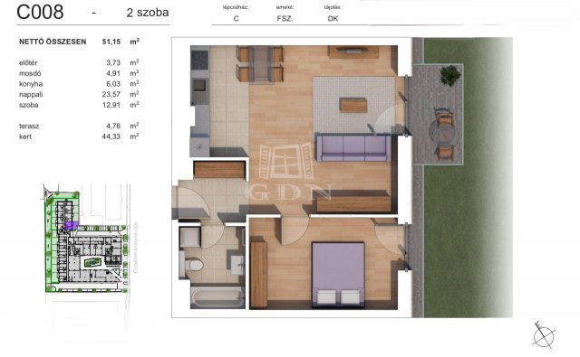 Eladó téglalakás, Budapesten, XIV. kerületben 91.51 M Ft