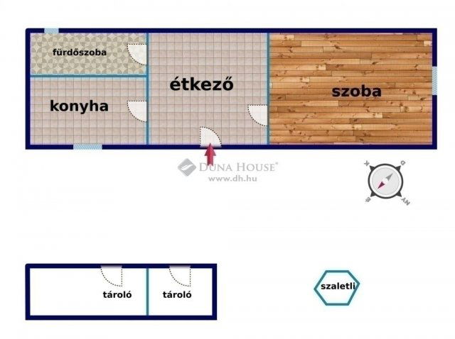 Eladó családi ház, Vecsésen 33 M Ft, 1 szobás