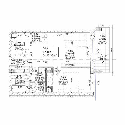 Eladó téglalakás, Budapesten, XIII. kerületben, Jász utcában
