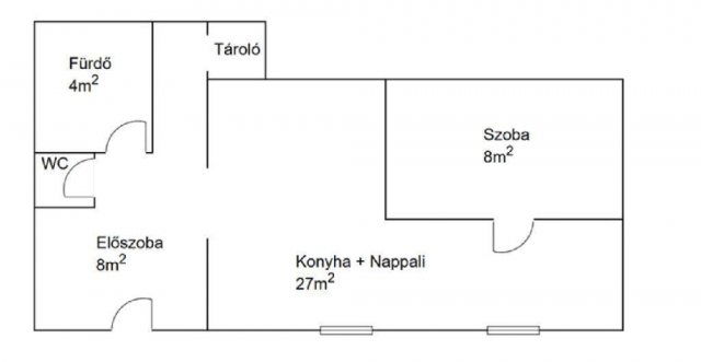 Eladó téglalakás, Egerben 47.9 M Ft, 2 szobás