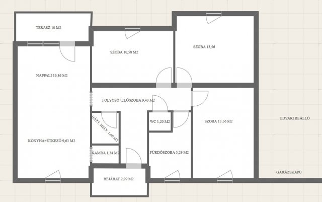 Eladó családi ház, Nyírtelken 67 M Ft, 3+1 szobás