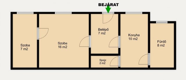 Eladó téglalakás, Sopronban 35 M Ft, 1+1 szobás