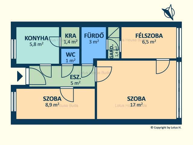 Eladó téglalakás, Budapesten, XI. kerületben 84.9 M Ft, 2 szobás