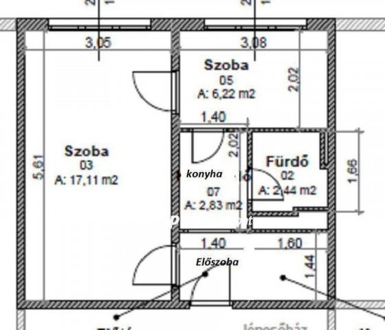 Eladó panellakás, Miskolcon 25.9 M Ft, 1+1 szobás