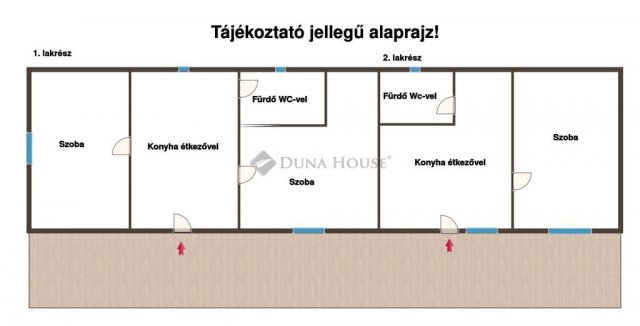 Eladó ikerház, Örkényen 24.9 M Ft, 1 szobás